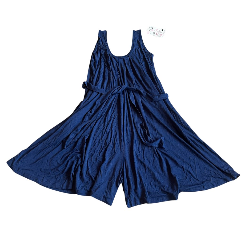 Latched Mama The Momper Nursing Romper Navy Jersey Knit Sleeveless Small — image 2 of 8